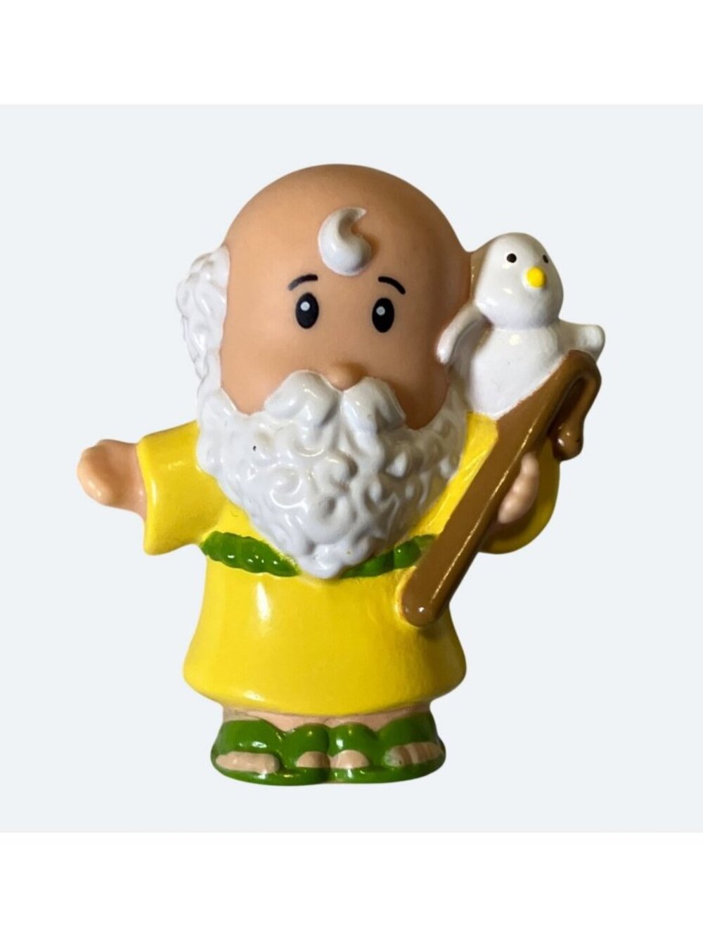 Little People Noah Figure With Dove and Staff From Noahs Ark Playset